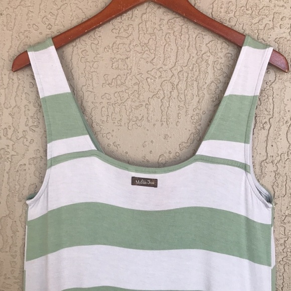 Matilda Jane Seaside Afternoon Floral Stripe Print Sleeveless Maxi Dress - Picture 6 of 12